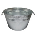 Galvanized Champagne Oval BBQ Ice Bucket